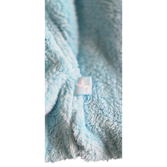 JoyLab Medium Women's Fleece Jacket Pullover 3/4 Zip Aqua Blue - Picture 4 of 6